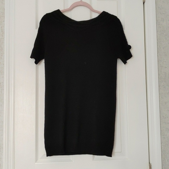 Emma and posh cashmere sweater short sleeves Medium black - Picture 6 of 6